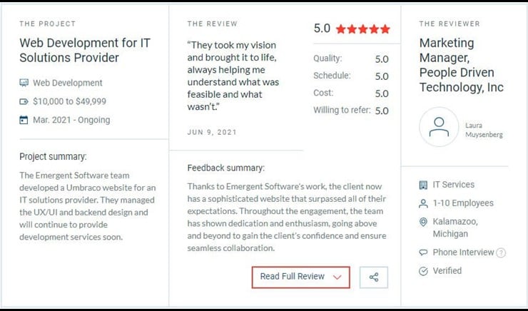 Review of Emergent Software by People Driven Technology