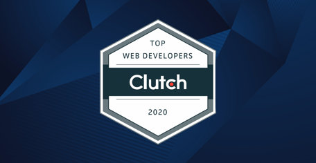 Clutch top web developers award logo 2020