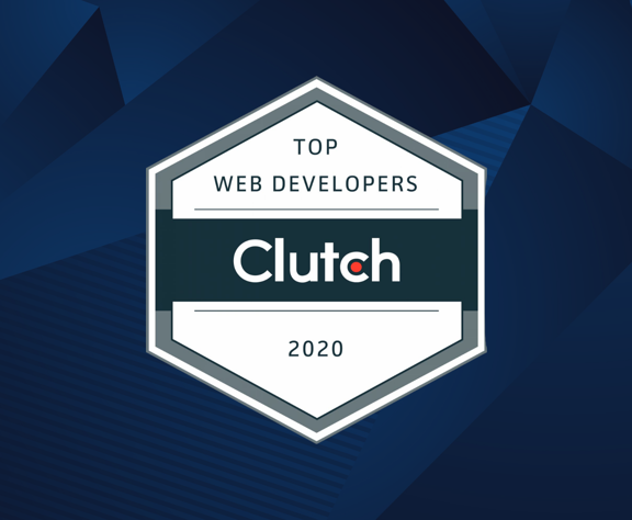 Clutch top web developers award logo 2020