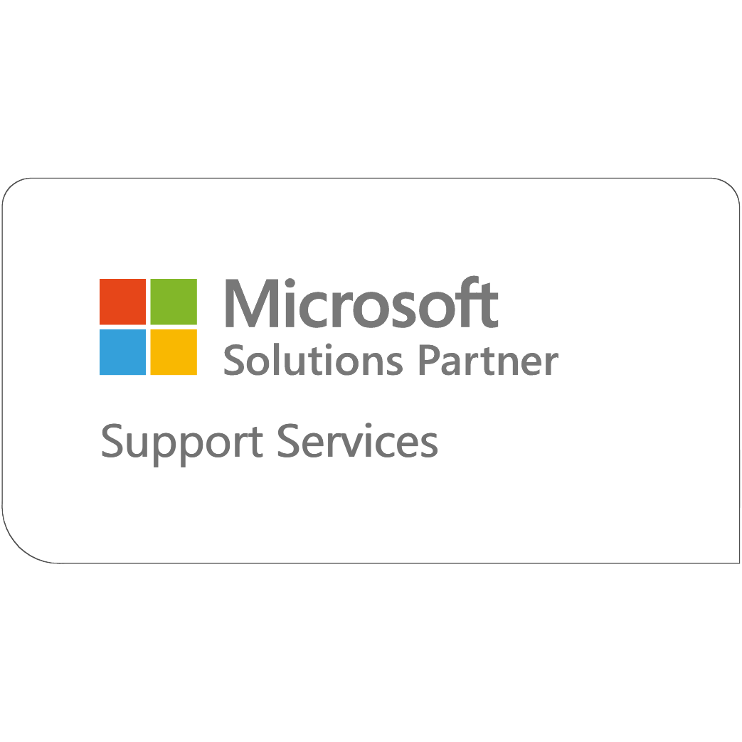 Microsoft Support Services Partner Designation Badge (Square)
