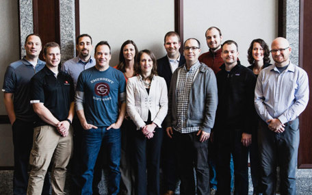 Photo of the Emergent Software team shortly after forming the company.