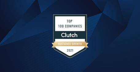 Clutch Top 100 Top Companies for Sustained Growth 2021
