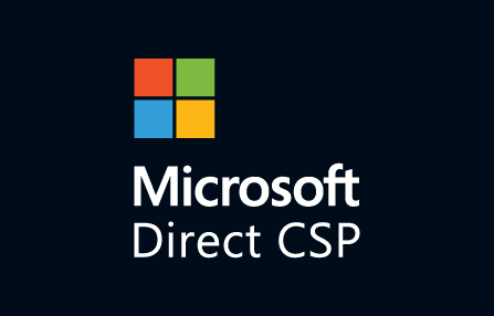 Microsoft Direct CSP Badge with blue background