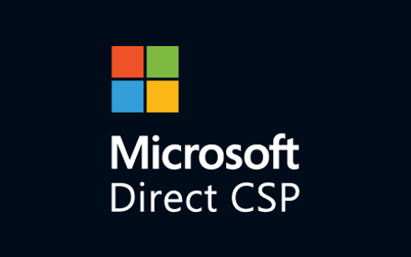 Microsoft Direct CSP Badge with blue background